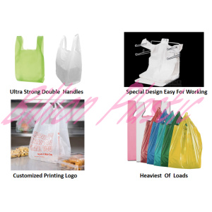 Super Gloss Plastic Vest Bag/Shopping Bag