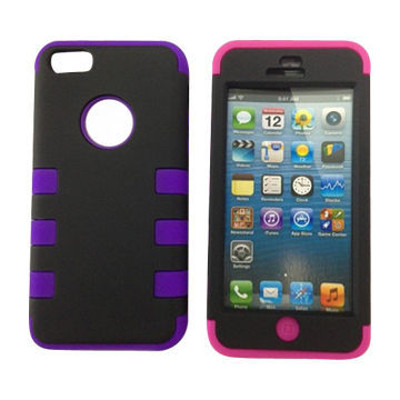 Cases for iPhone 5C with Hard PC and Silicone Bumper, RoHS, PC and CE Marks