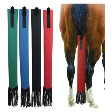 Equestrian Tassel Fringe Horse Tail Bags for Protection and Decoration
