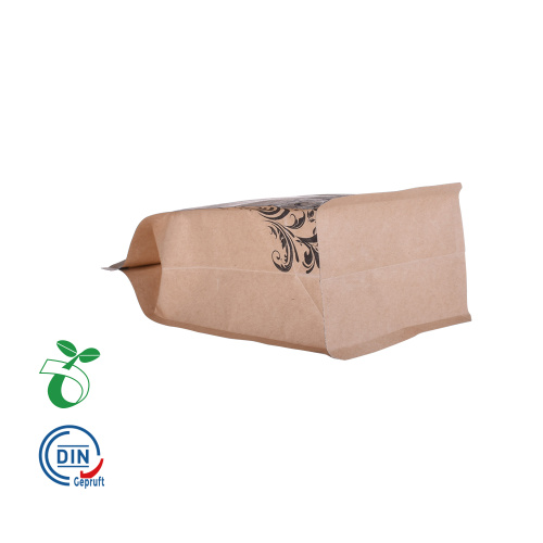 biodegradabble coffee kraft paper bags with valve wholesale packaging bag