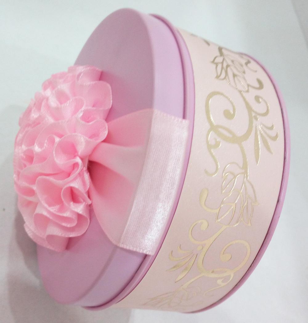 Pink Color Wedding Candy Tin