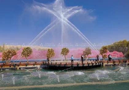 Outdoor Floating Musical Fountain