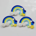 Πολύχρωμα Kawaii Polymer Clay New Rainbows Cabochons for Kids Craft Arrival 100PCS 38 * 50mm Τεχνητό SOLA Craft 100pcs / bag