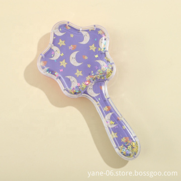Transparent Cartoon Hair Comb for Smooth Hair and Skin Massage