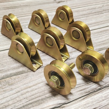 Yellow Zinc Sliding Gate Metal Wheels