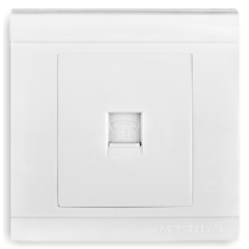 Wall Electric One Gang Tel Socket