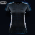 Camiseta feminina Moisture Wicking Dry Fit Jogging