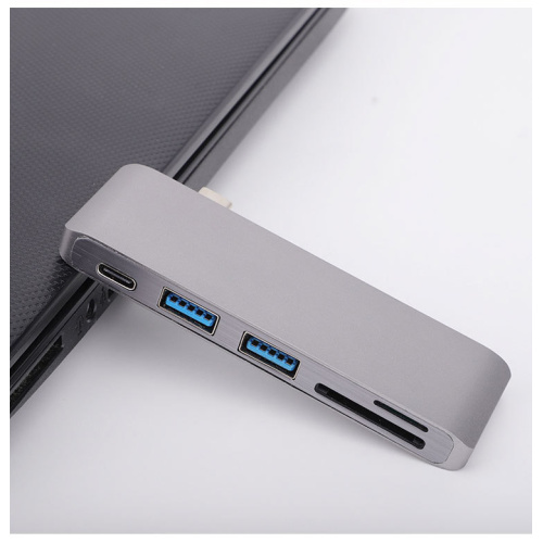 5 IN 1 USB C Hub-multipoort-adapter