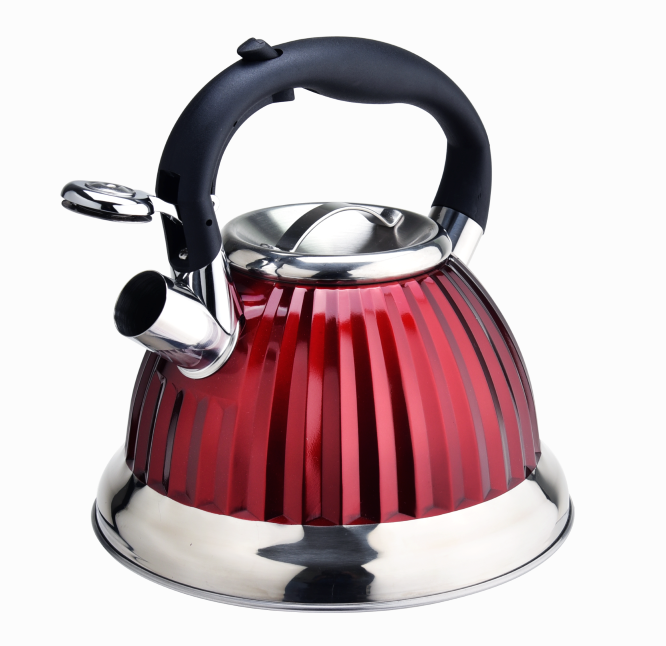 Induction Red Diamond Tea Pot Kettle