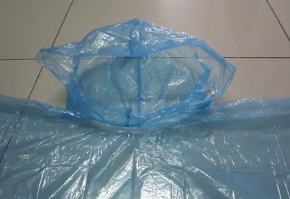 emergency pe rain poncho disposable pe rain poncho