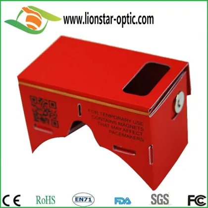 Druable and pratical promotion gift Google cardboard 3d glasses set vr