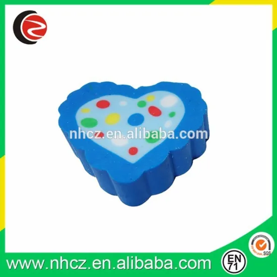 novelty 3D heart Shape Eraser