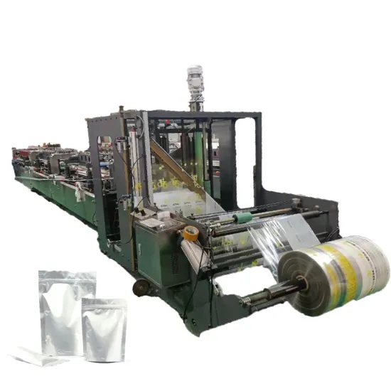 Custom Printed Zipper Bag Manufacturing Equipment: Three Seal Stand Up Pouch Machine