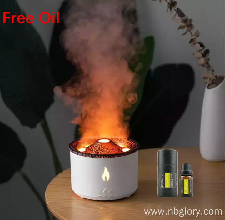 3D flame diffuser Volcanic Fire Essential Oil Diffuser