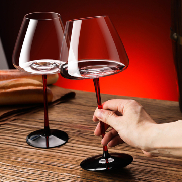 Wholesale Light Luxury Crystal Burgundy Goblet