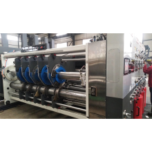 Printing slotting die cutting machine for corrugated