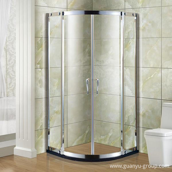 Round #304 Stainless Steel Simple Shower Room