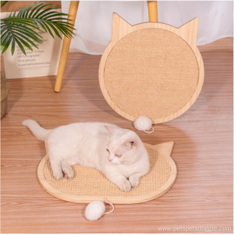 wood cat scratching board with fixed suction cup