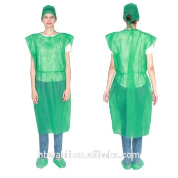 disposable polypropylene surgical isolation gown with tie on