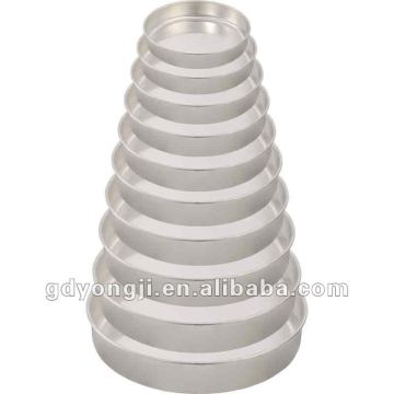 AL-10 10PCS METAL ROUND TRAY
