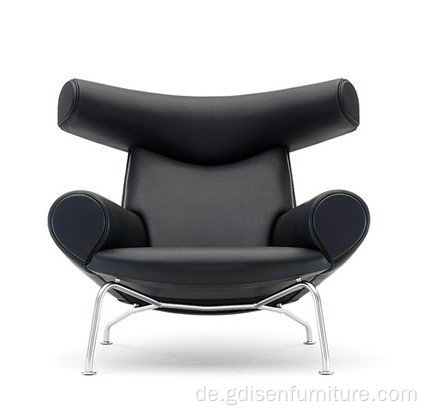 Zeitgenössischer italienischer Lederkomfort Single Ochse Living Stuhl