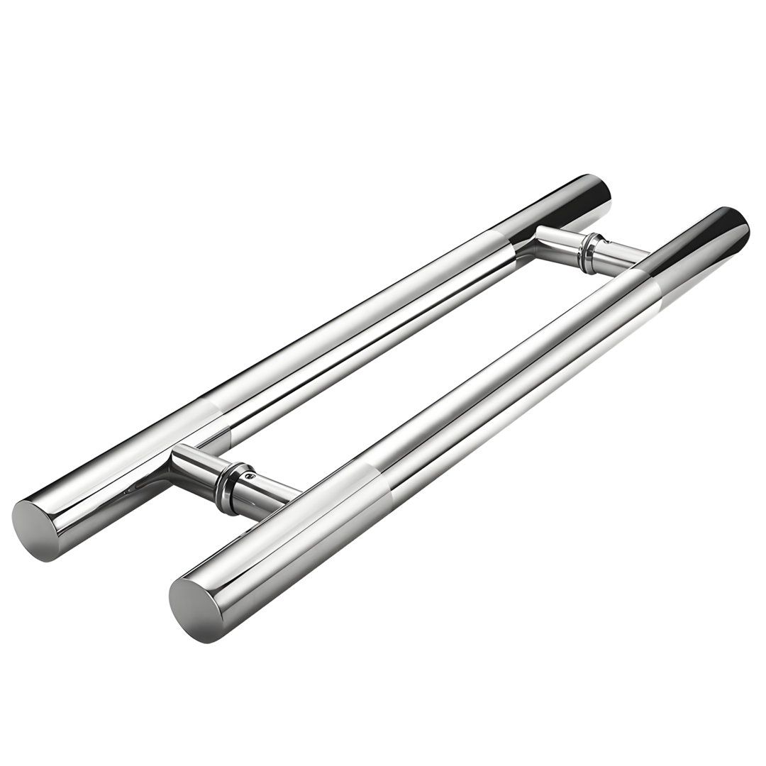 Modern Stainless Steel 304 Ladder Pull Handle on Glass Door
