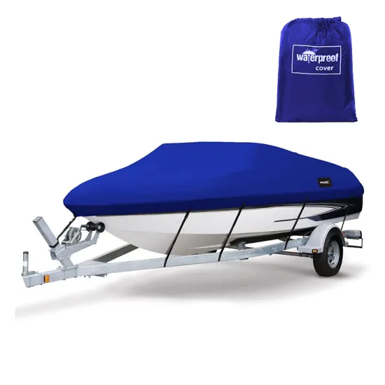 Universal Waterproof Ski Boat & Yacht Cover for Marine and Trailerable V-Hull Boats