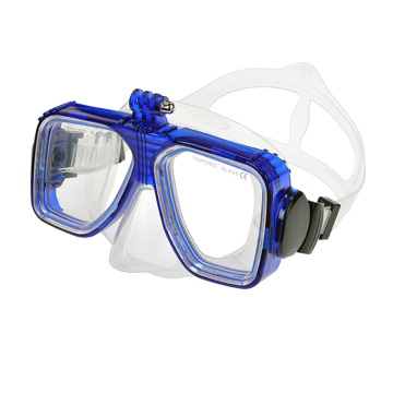 Adjustable Silicone Headband Diving Mask with Camera Mount - Hot Selling Scuba Swimming Goggles