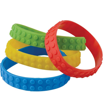 New Building Block Colorful Stretchy Rubber Wristbands