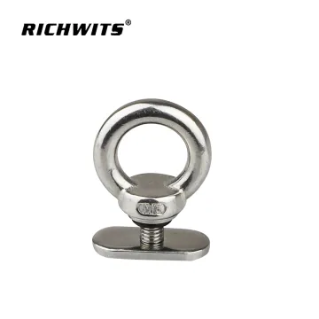 stainless steel 316 eye bolt Kayak Track Mount Tie Down Eyelet for Bungee Cord Rope