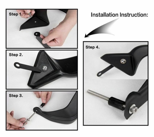 RTS CB650R Motorcycle Handguards Protector for Honda CB650R 2019 2020