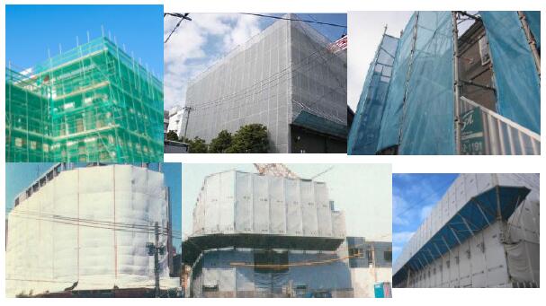 PVC mesh tarpaulin application