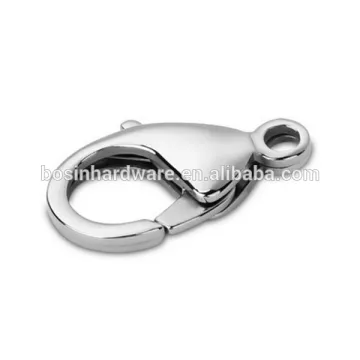 Fashion High Quality Metal 304 Stainless Steel Lobster Clasp Bracelet Necklace