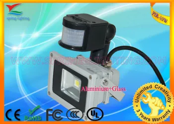 High Power Bridge Lux Chip 10w Ac85v - 265v Pir Led Flood Light Ce &amp; Rohs Approval