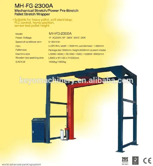 online Rotary-arm Stretch pallet Wrapper