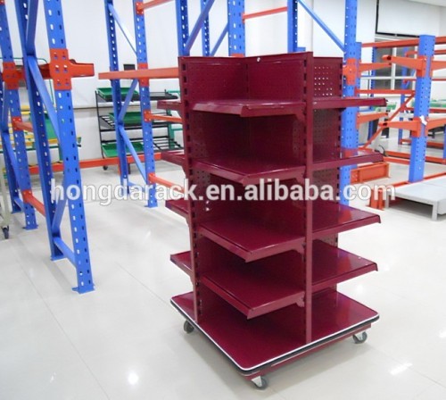 Top quality 4 side supermarket racking