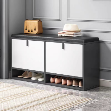Hot Selling Home Furniture Entryway Shoe Cabinet Bench With Flips