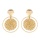 Women's rattan Earrings girls' handmade bamboo rattan woven pendant type lightweight geometric pattern Earrings