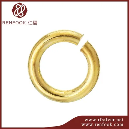 Wholesale solid gold jewellery findings 18k gold jump ring