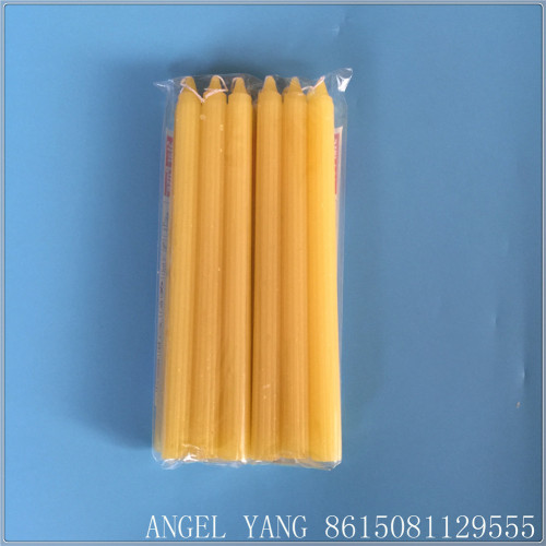 Lower price bright wax white candle