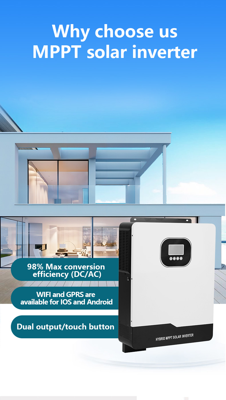 On and off grid 10.2K solar hybrid inverter