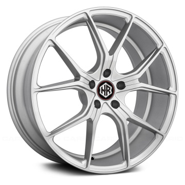 Silver Machined Face Aluminum rims Alloy Staggered gulong