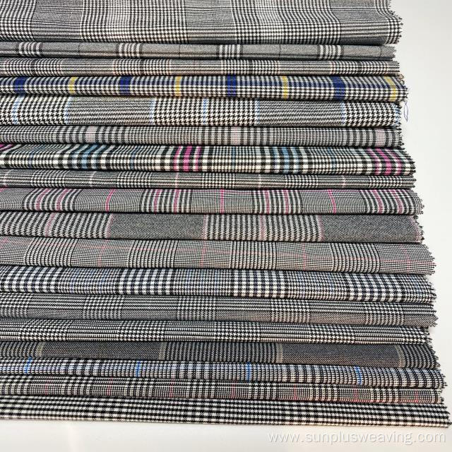 Classic houdstoot woven viscose rylon elastic fabric