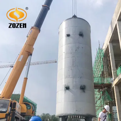 Industrial Oil Gas vertical thermal oil heater