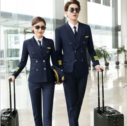 High quality airline pilot flying suit uniform custom airlines uniforms