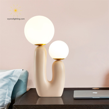 Nordic Modern Design Bedside Table Lamp with Warm White LED Bulbs