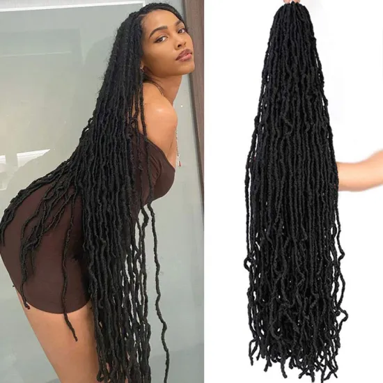 Soft Dread Bobbi Boss Nu Locs Crochet Hair 36 Inch 21 strands/pack Ombre Faux Locs Crochet Braids Synthetic Hair
