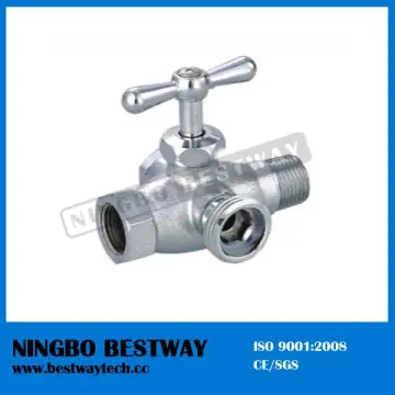 brass 4 way angle valve for washing machine