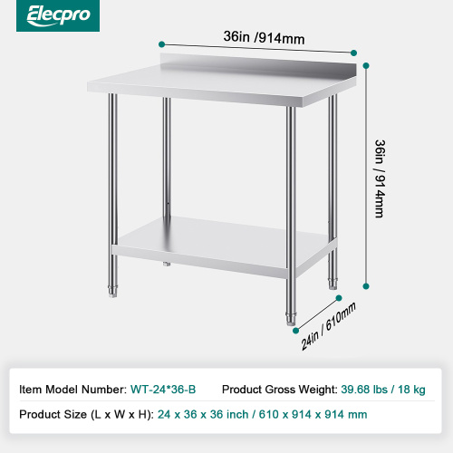 China stainless steel work table kitchen Supplier