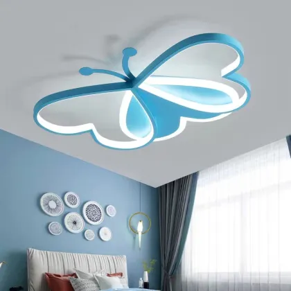 2024 New Butterfly Modern Lighting Kids Room Lamp LED Bedroom Lights for Children